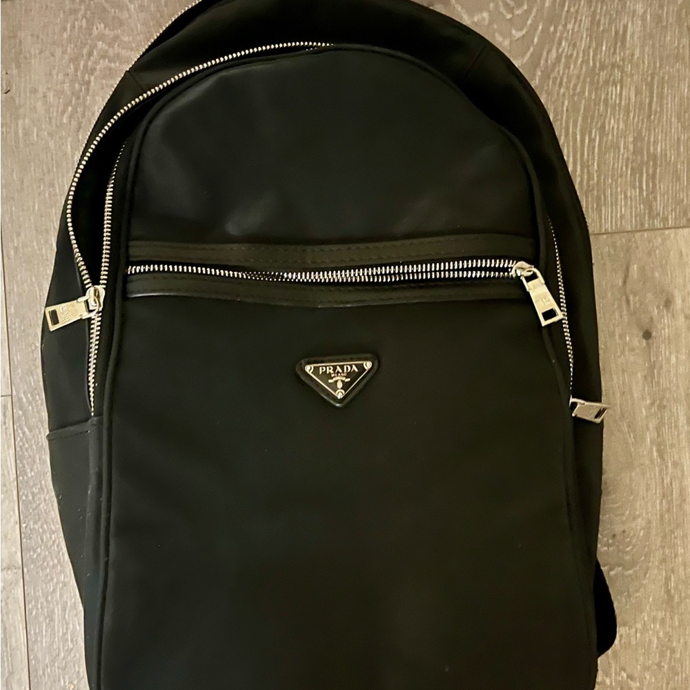 Backpack with Leather Trims - Like New